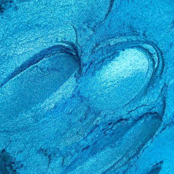 Aqua Blue Metallic Mica Powder for Epoxy Resin 50 Grams