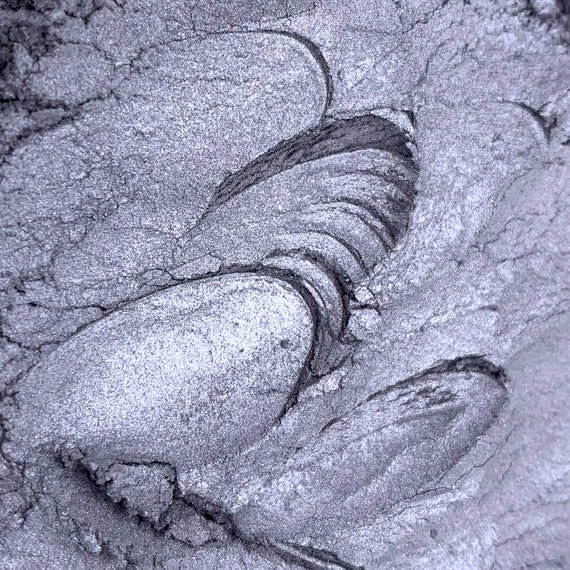 Silver Metallic Mica Powder for Epoxy Resin 50 Grams