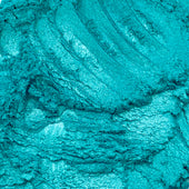 Turquoise Green Metallic Mica Powder for Epoxy Resin 50 Grams