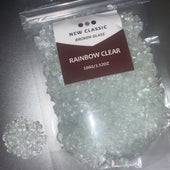 Rainbow Clear Broken Glass 100 Grams (Big Glass)