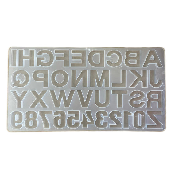 Alphabet Silicone Molds for Epoxy Resin