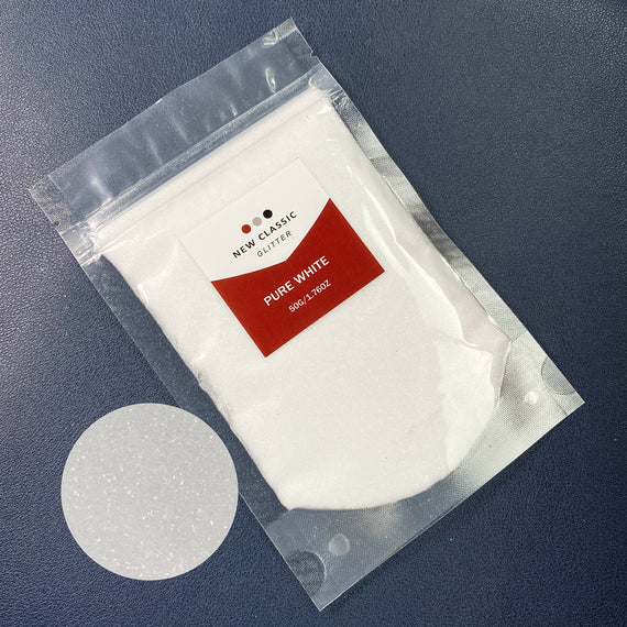 Pure White Fine Glitter