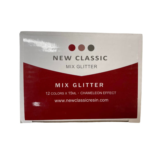 12 pc. Mixed Glitter, Chameleon Effect