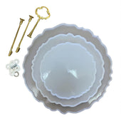 3 Tier Tray Mold with Gold Handle