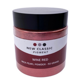 Red Wine Metallic Mica Powder for Epoxy Resin 50 Grams