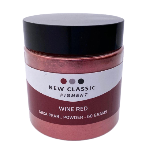 Red Wine Metallic Mica Powder for Epoxy Resin 50 Grams