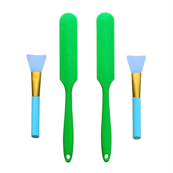 Silcone Stir Sticks x 2 pcs & Silicone Brush x 2 pcs