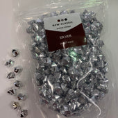 Silver Acrylic Stones - Small Size