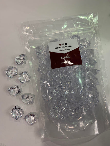 Clear Acrylic Stones - Large Size