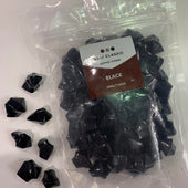 Black Acrylic Stones - Large Size