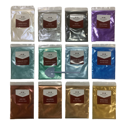 Mica Powder 12 Color Set for Epoxy Resin