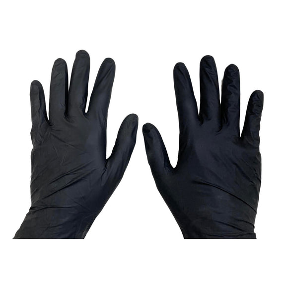 100 Black Nitrile Gloves (50 Pairs)
