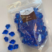 Blue Acrylic Stones - Large Size