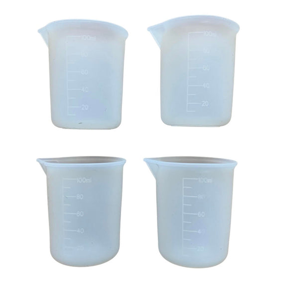 Silicone Measuring Cups - 4 x 100 ml