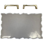 Tray Mold with 2 pcs Gold Handles